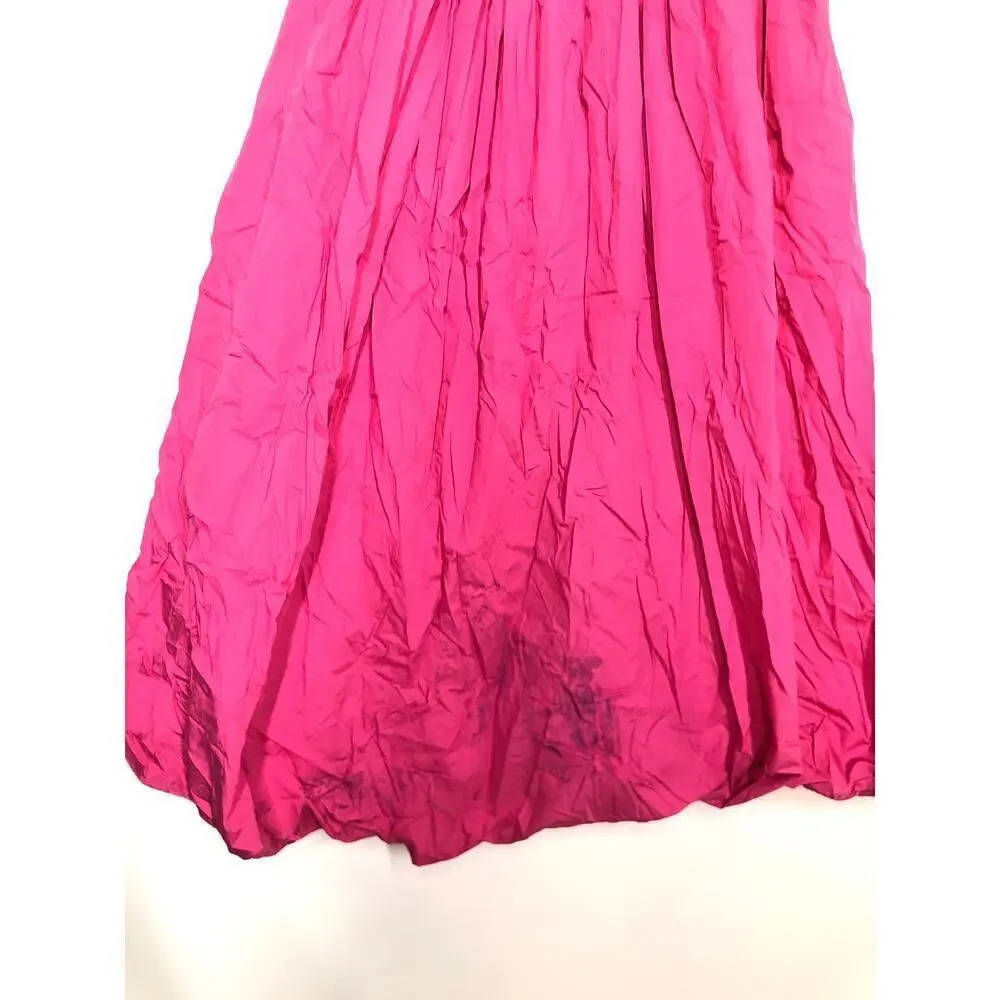 Derek Lam 10 Crosby Dress Sleeveless One-Shoulder Balloon Bubble Hem Pink XS - Picture 6 of 9